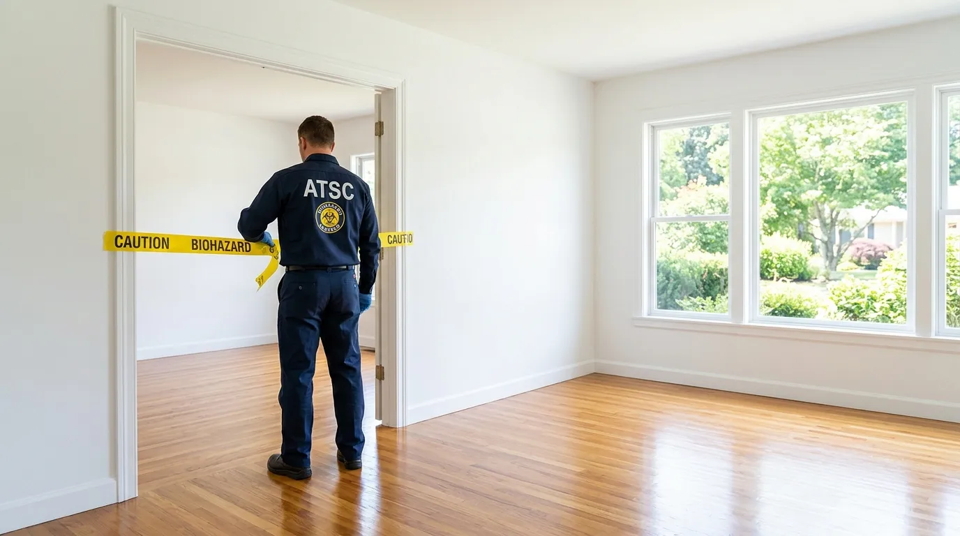 Certified biohazard cleanup crew performing Trauma Scene Cleanup in Fort Lupton